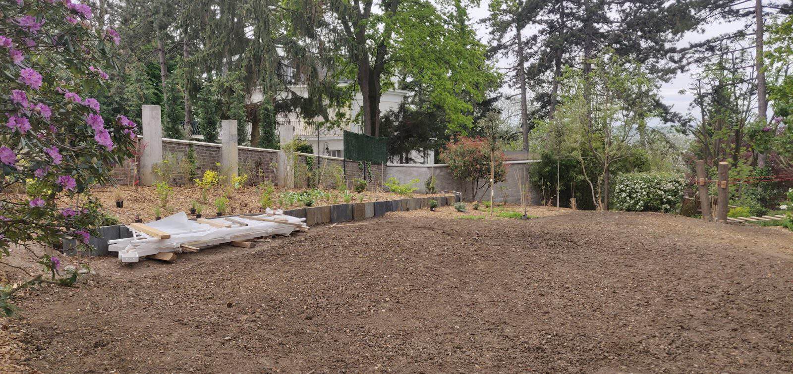 jardin avant aménagement par La Pépi 95